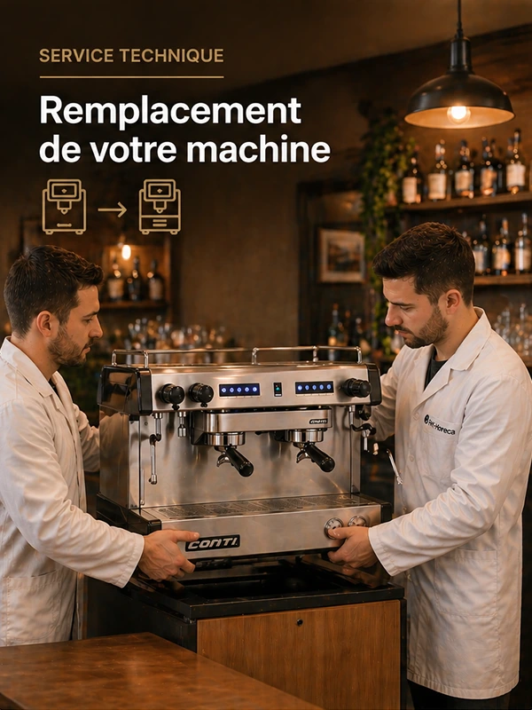 remplacement de votre machine