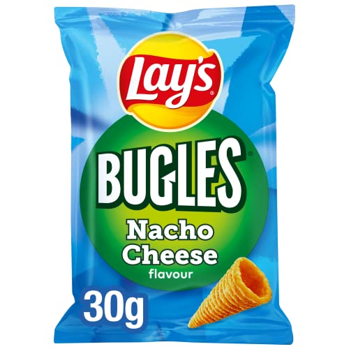 Bugles Snack | Bugles Crips | Lay's Bugles Nacho Cheese | 24 Bags | Bugles Chips | 25.39 Ounce Total Weight