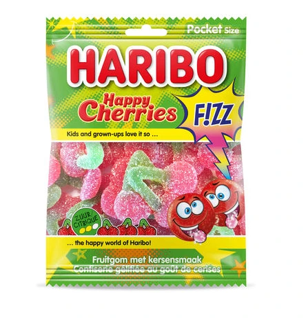 [100072] HARIBO HAPPY CHERRIES F!ZZ  70gr