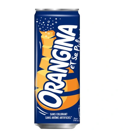 [100257] ORANGINA JAUNE SLEEK 33CL 24Pcs