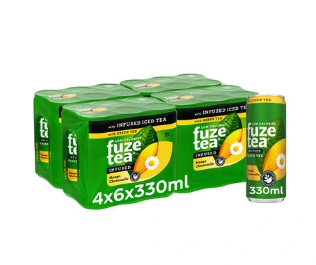 FUZE TEA GREEN TEA MANGUE CAMOMILLE SLEEK 33CL 24Pcs