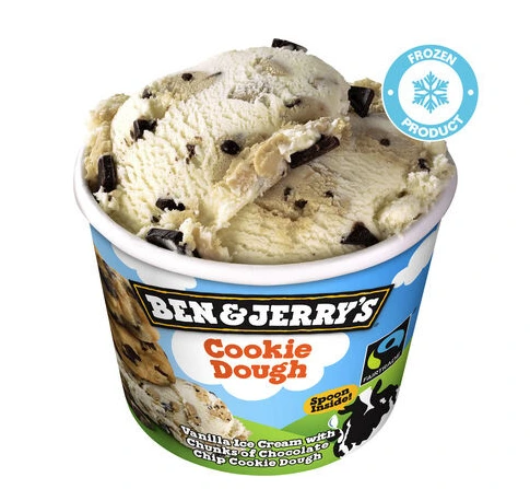 [100275] BEN & JERRY S COOKIE DOUGH CUP 100ML 12Pcs