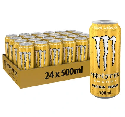 MONSTER ENERGY UTRA GOLD PINEAPPLE ZERO SUGAR 50CL 24Pcs
