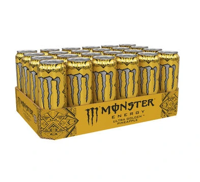 MONSTER ENERGY UTRA GOLD PINEAPPLE ZERO SUGAR 50CL 24Pcs