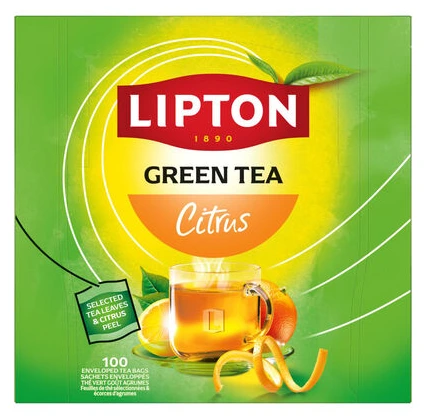 LIPTON  GREEN TEA CITRUS 100S