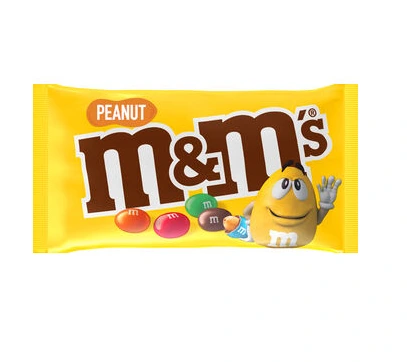 M&M S PEANUTS SINGLE 45GR 24Pcs