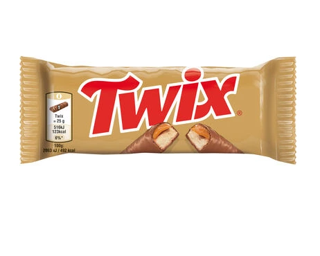 TWIX SINGLE 50GR (2x25GR) 32Pcs