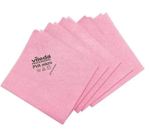 Viléda Peau PVA micro 2en1 38x35cm -Rouge 5Pcs