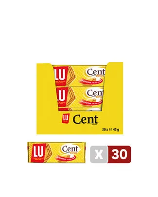 [100100] LU CENT WAFERS GAUFRETTES AU CHOCOLAT 30x45GR