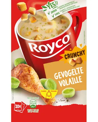 ROYCO CRUNCHY VOLAILLE 20 SACHETS