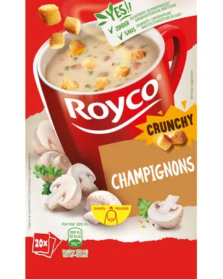 [100144] ROYCO CRUNCHY CHAMPIGNONS 20 SACHETS