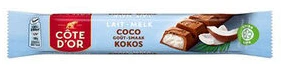 COTE D OR BARRES DE CHOCOLAT AU LAIT GOUT COCO 44GR
