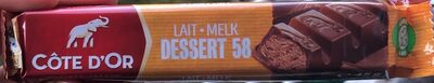 COTE D OR BARRES DE CHOCOLAT LAIT PRALINE DESSERT 58 45GR
